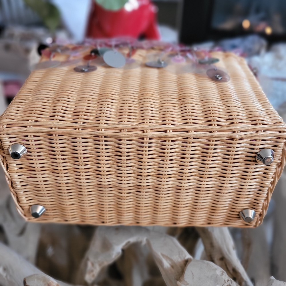 Prada Pink Basket Bag with Sequin Details - Picture 10 of 13